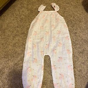 Mud Pie romper with smocked ankles